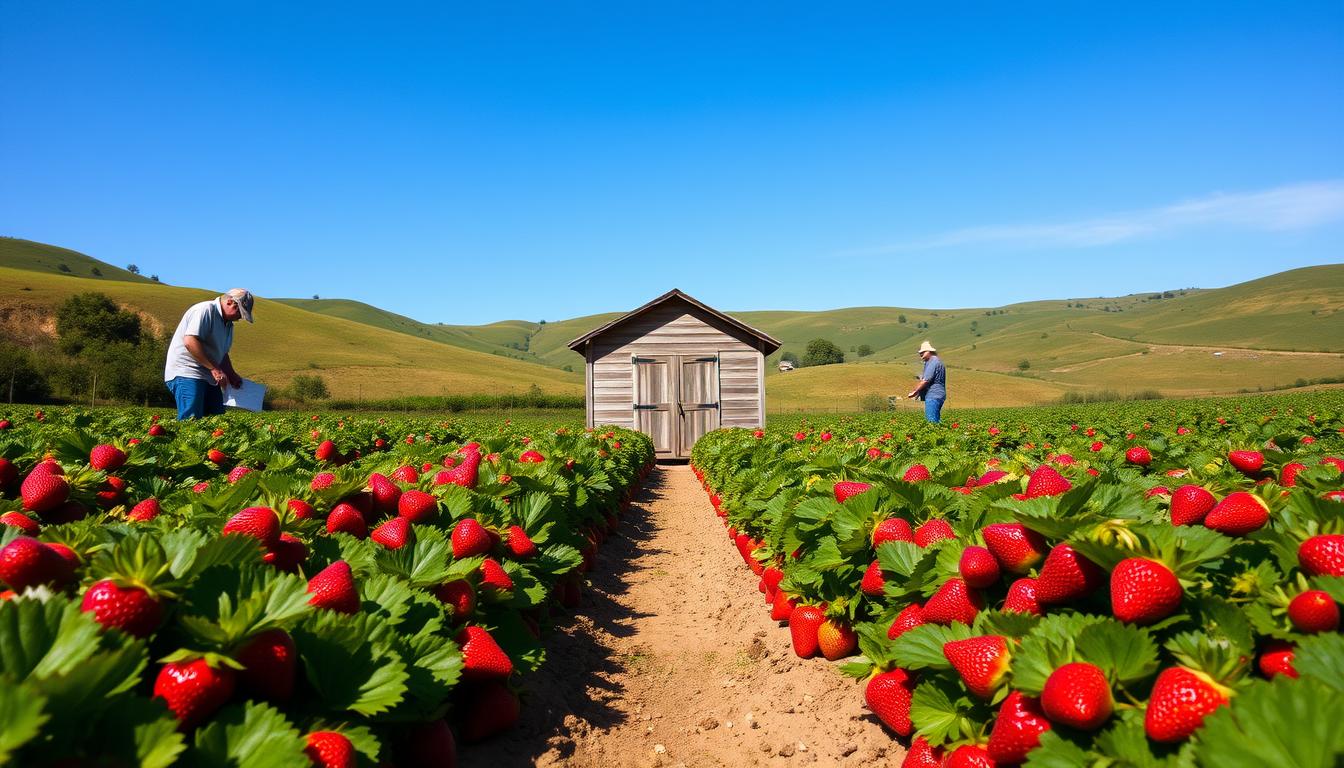 kebun strawberry